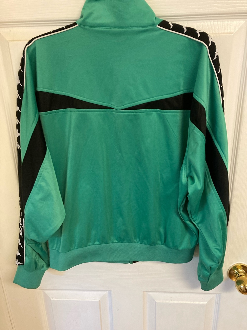Kappa Green Black White Retro Zip-Up Track Jacket - Picture 7 of 10